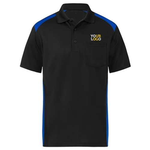 Dual Color Polo T-Shirt Blue & Black