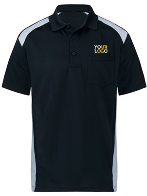 Dual Color Polo T-Shirt Gray & Black
