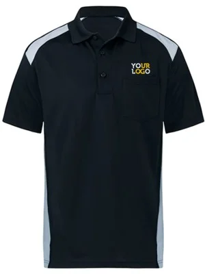 Dual Color Polo T-Shirt Gray & Black Dual Color Polo T-Shirt Gray & Black
