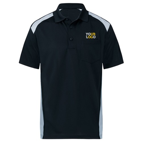 Dual Color Polo T-Shirt Gray & Black