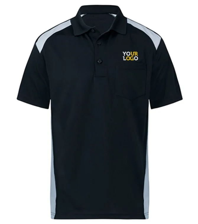 Dual Color Polo T-Shirt Gray & Black