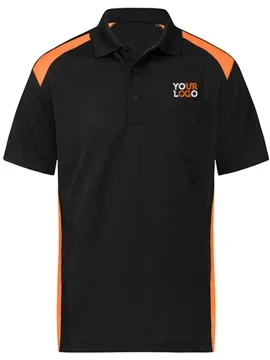 Dual Color Polo T-Shirt Orange & Black