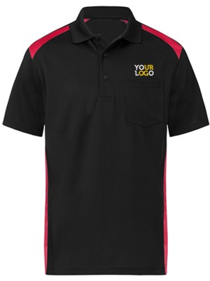 Dual Color Polo T-Shirt Red & Black