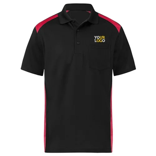 Dual Color Polo T-Shirt Red & Black
