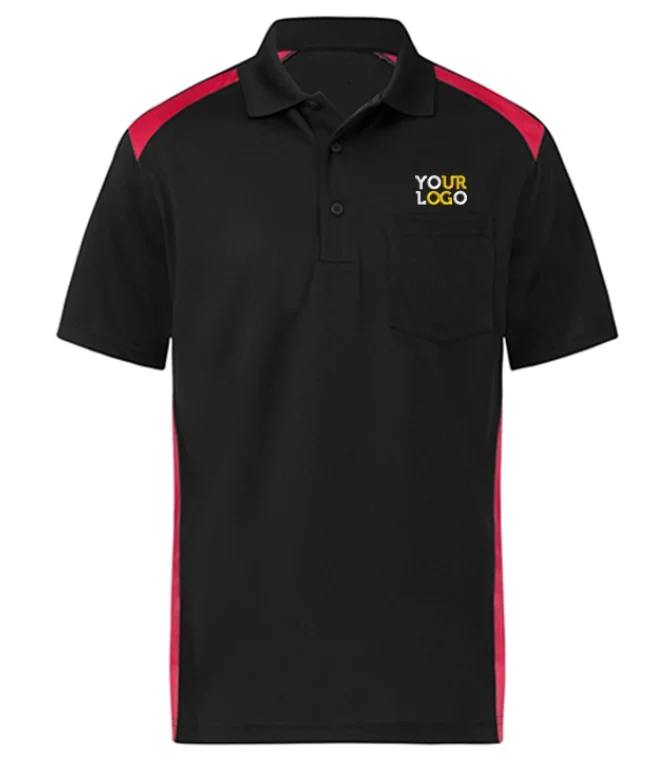 Dual Color Polo T-Shirt Red & Black