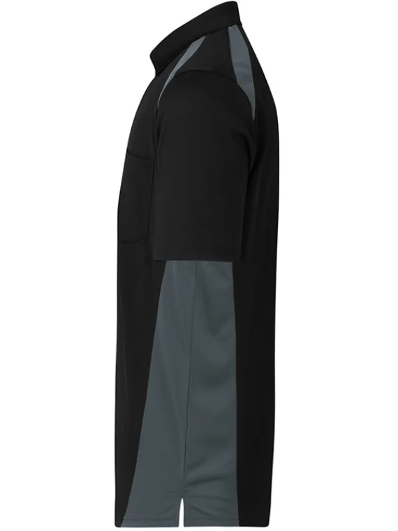 Dual Color Polo T-Shirt Charcoal & Black