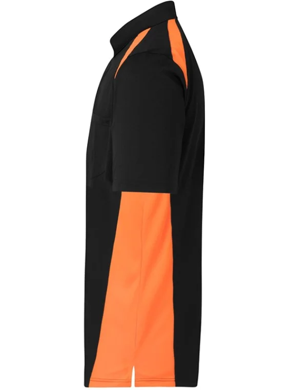 Dual Color Polo T-Shirt Orange & Black