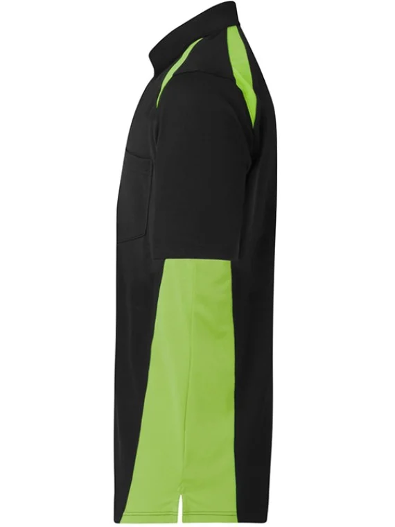 Dual Color Polo T-Shirt Light Green & Black Dual Color Polo T-Shirt Light Green & Black