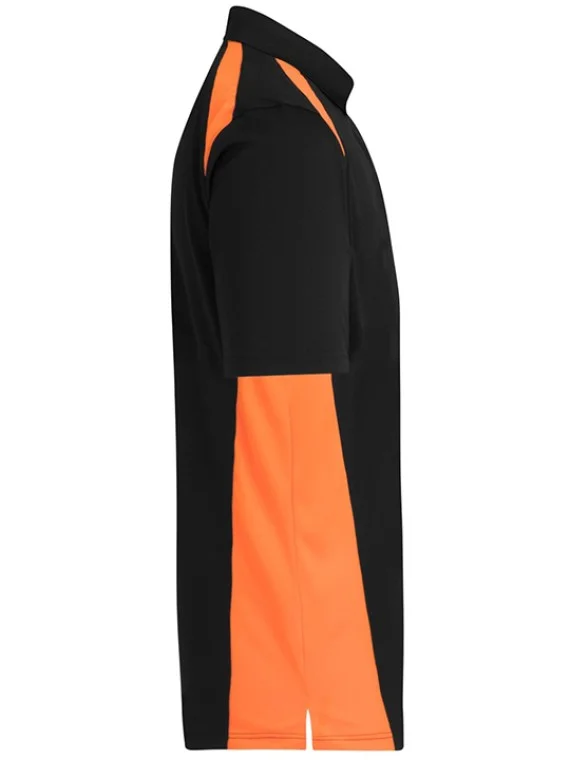 Dual Color Polo T-Shirt Orange & Black
