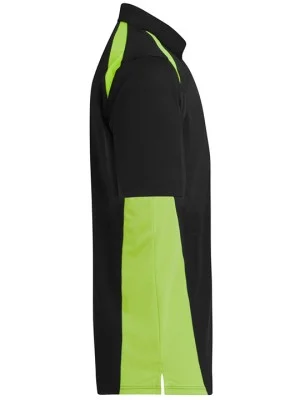 Dual Color Polo T-Shirt Light Green & Black