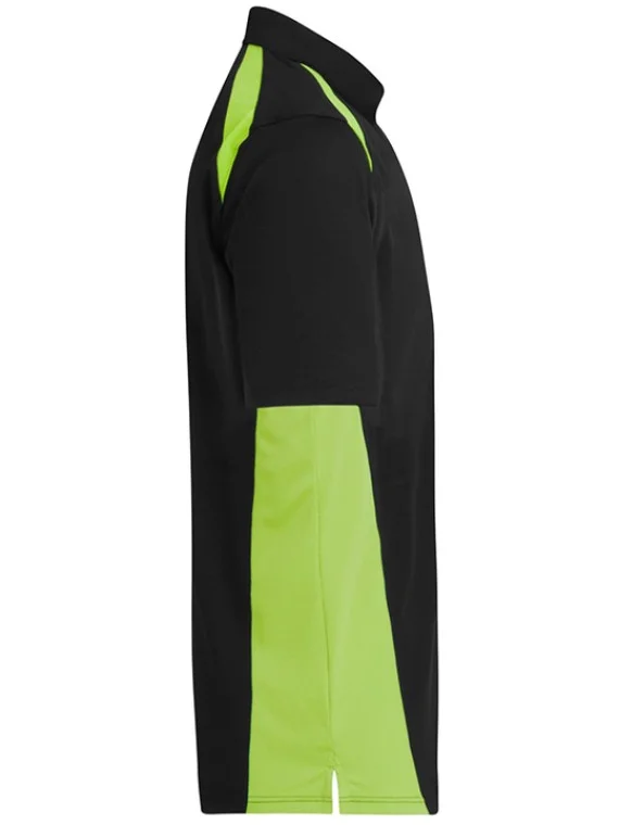 Dual Color Polo T-Shirt Light Green & Black Dual Color Polo T-Shirt Light Green & Black