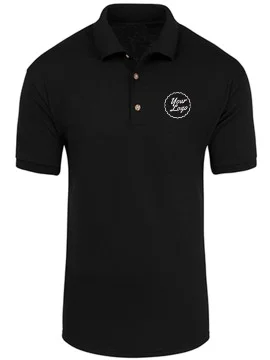 TeamWear Polo Blended T-Shirt Black
