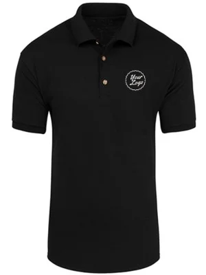 TeamWear Polo Blended T-Shirt Black TeamWear Polo Blended T-Shirt Black