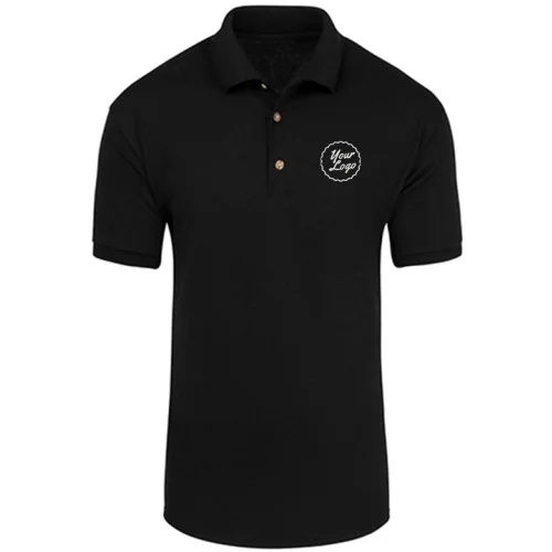 TeamWear Polo Blended T-Shirt Black