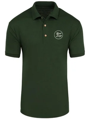 TeamWear Polo Blended T-Shirt Hunter Green TeamWear Polo Blended T-Shirt Hunter Green