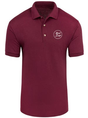 TeamWear Polo Blended T-Shirt Maroon