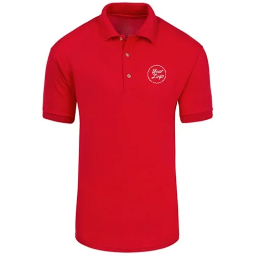 TeamWear Polo Blended T-Shirt Red