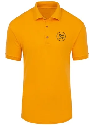 TeamWear Polo Blended T-Shirt Yellow TeamWear Polo Blended T-Shirt Yellow