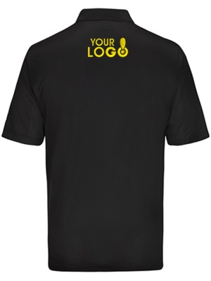 Custom Dry Fit Polo T-Shirt Black