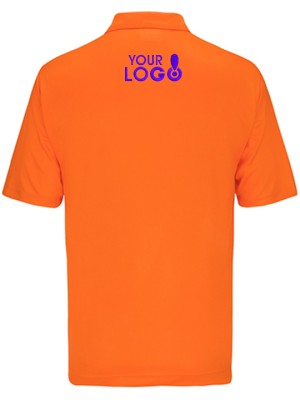 Custom Dry Fit Polo T-Shirt Orange