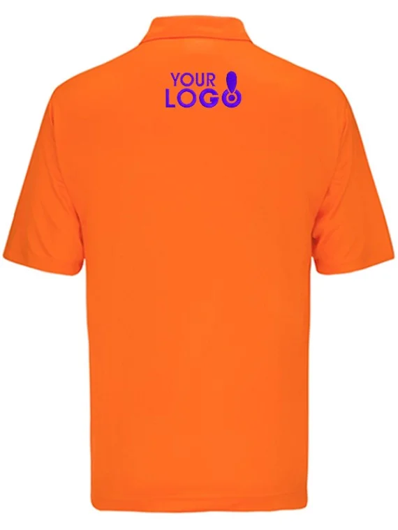 Custom Dry Fit Polo T-Shirt Orange