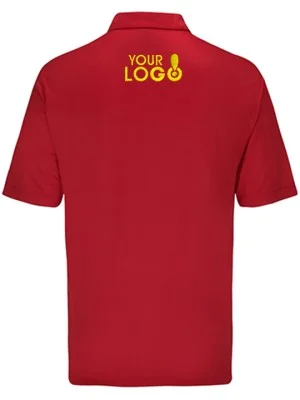Custom Dry Fit Polo T-Shirt Red Custom Dry Fit Polo T-Shirt Red