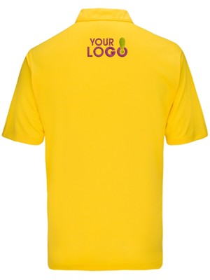 Custom Dry Fit Polo T-Shirt Yellow