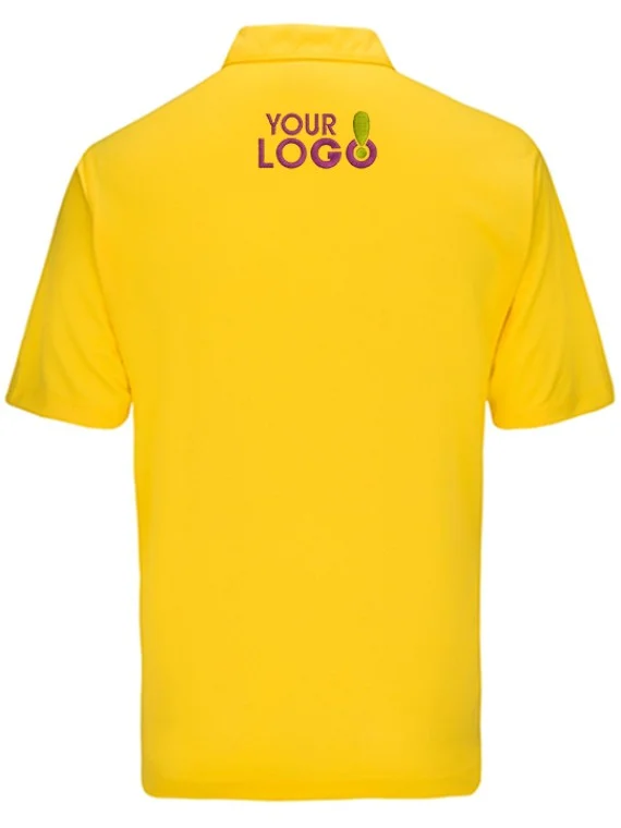 Custom Dry Fit Polo T-Shirt Yellow