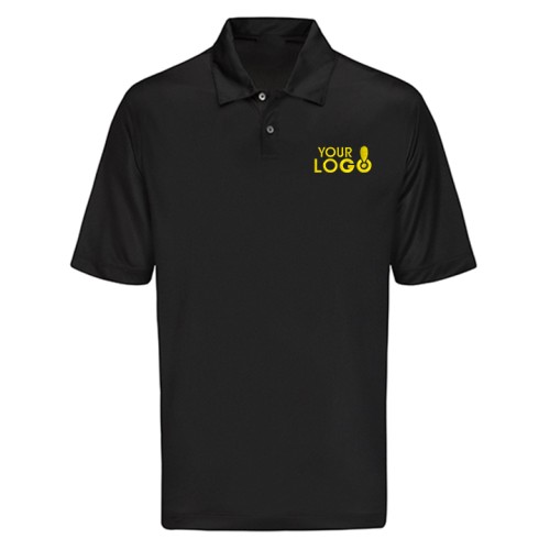 Custom Dry Fit Polo T-Shirt Black