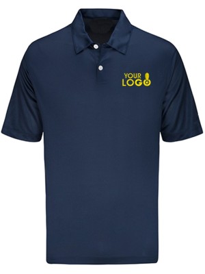 Custom Dry Fit Polo T-Shirt Navy Blue