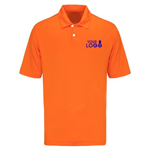Custom Dry Fit Polo T-Shirt Orange