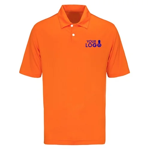 Custom Dry Fit Polo T-Shirt Orange