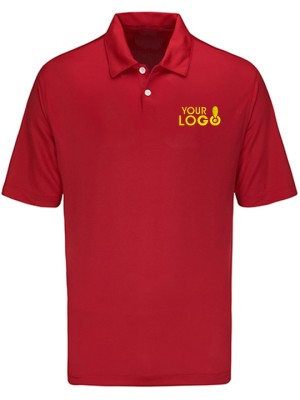 Custom Dry Fit Polo T-Shirt Red