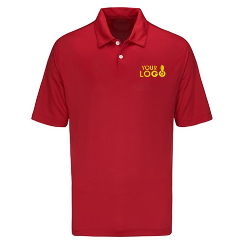 Custom Dry Fit Polo T-Shirt Red