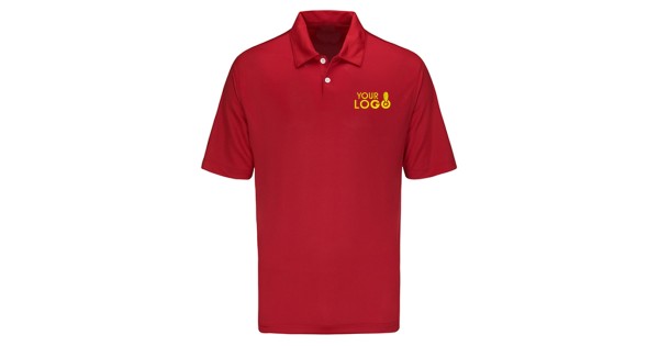 Red dri fit online polo