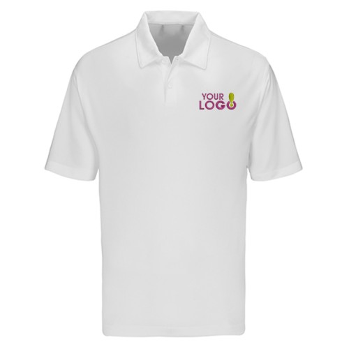 Custom Dry Fit Polo T-Shirt White