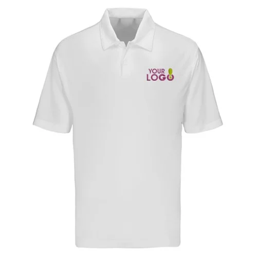 Custom Dry Fit Polo T-Shirt White