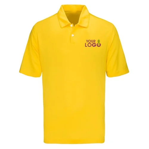 Custom Dry Fit Polo T-Shirt Yellow