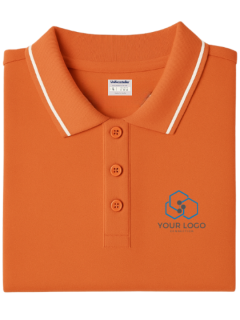 Customized Polo T-Shirt Orange With Tipping