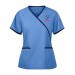 Women's Designer Mock Wrap Scrub Top