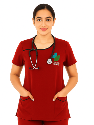 Stylish Women's Scrub Top