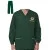 Long Sleeve Three Pockets Unisex Scrub Suit Hunter Green