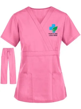 StyleFit Women's Wrap Scrub Set