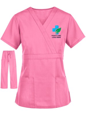 StyleFit Women's Wrap Scrub Set