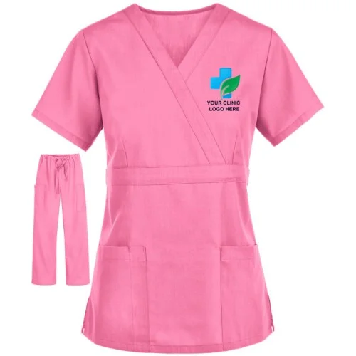 StyleFit Women's Wrap Scrub Set