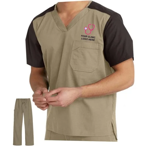 Professional Dual Color Men's Scrub Suit