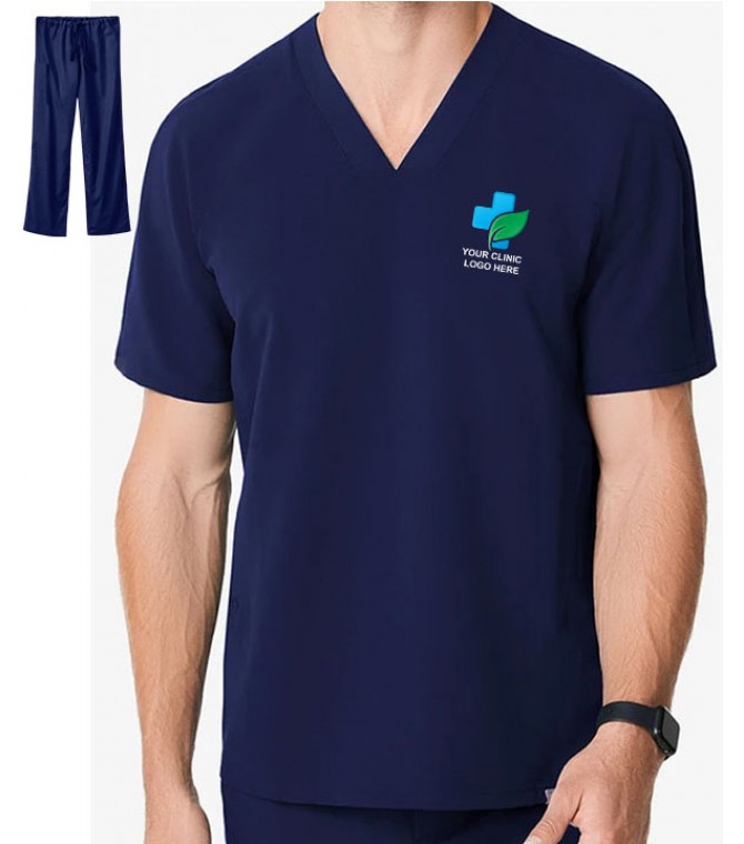 Personalized Men's Scrub Suit Without Pocket