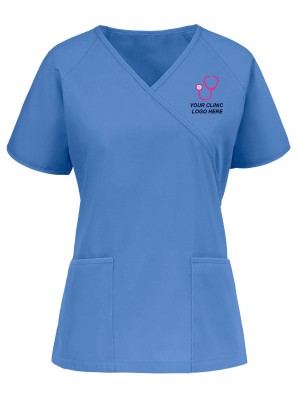 Women's Raglan Mock Scrub Top