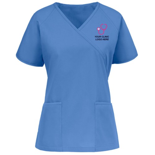 Women's Raglan Mock Scrub Top