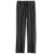 Four Pockets Drawstring Scrub Pants Black